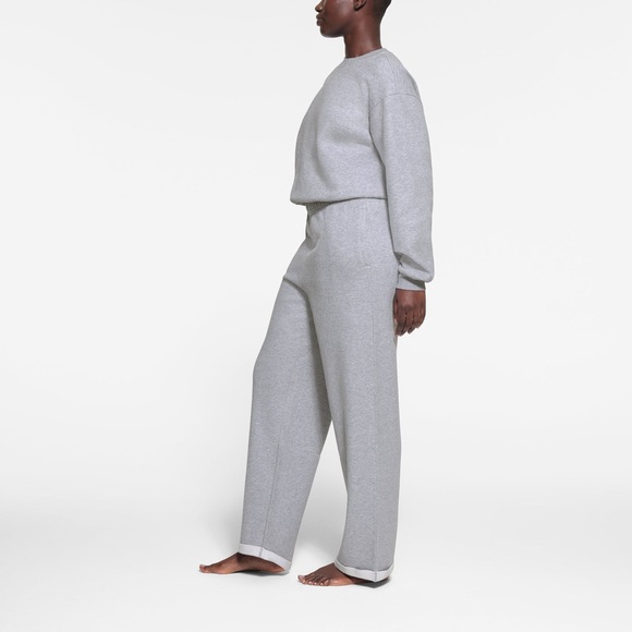 NWT Skims Cotton Fleece Straight Leg Pants - Picture 7 of 7